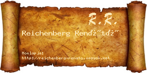 Reichenberg Renátó névjegykártya